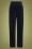 Collectif Clothing - Brianna Suit Trousers Années 70 en Velours Côtelé Bleu Marine 2