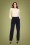 Collectif Clothing - 70s Brianna Suit Trousers in Navy Corduroy