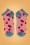 Powder - Cherries Trainer Socks Années 60 en Rose Bonbon