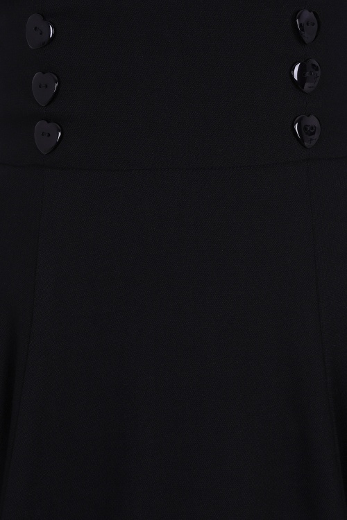Collectif Clothing - Ronnie Swingrok in zwart 4