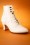 Miss L-Fire - 40s Alexa Lace Up Booties in Cream 2