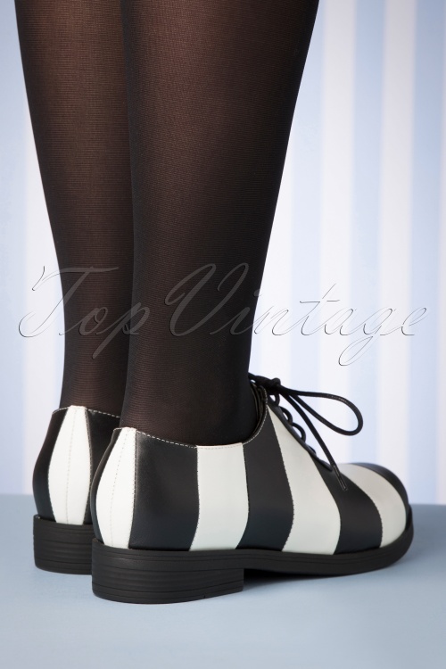 Lola Ramona - 60s Allison Butterfly Flats in Black and White 4