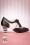 Lola Ramona - Ava Vegan Bonbon Shoe Booties Années 50 en Noir et Blanc