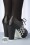 Lola Ramona - 50s Angie Vegan Checkered High Heeled Shoe Booties in Black  4