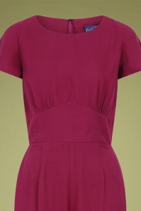 Collectif Clothing - 40s Joelyn Jumpsuit in Wine 3