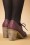 Banned Retro - 70s Betty Does Country Lace Up Shoe Booties in Burgundy 4