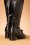 Banned Retro - The Modernist Patent Boots Années 60 en Noir 4