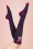 Powder - Winter Westie Knee Socks Années 60 en Violet