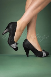 Banned Retro - Touch Of Grace-pumps in zwart 3