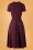 Very Cherry - 40s Vivienne Hollywood Circle Dress in Crievo Aubergine 5