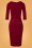 Very Cherry - 60s Spy Wiggle Dress in Ruby Red 5
