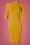 Very Cherry - 60s Spy Wiggle Dress in Mustard 2