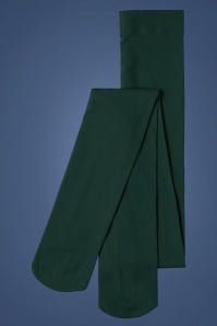 King Louie - 60s Solid Tights in Pine Green 2