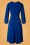 Unique Vintage - Micheline Pitt X Unique Vintage Pris Swing Dress Années 50 en Bleu Roi 4