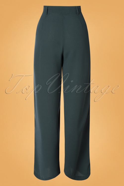 Md'M - 40s Sylvia Trousers in Dark Green 3
