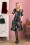Sheen 30962 Madison Floral Swing Dress Green 040MW