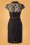 Belsira - Rayne Lace Pencil Dress Années 50 en Noir 5