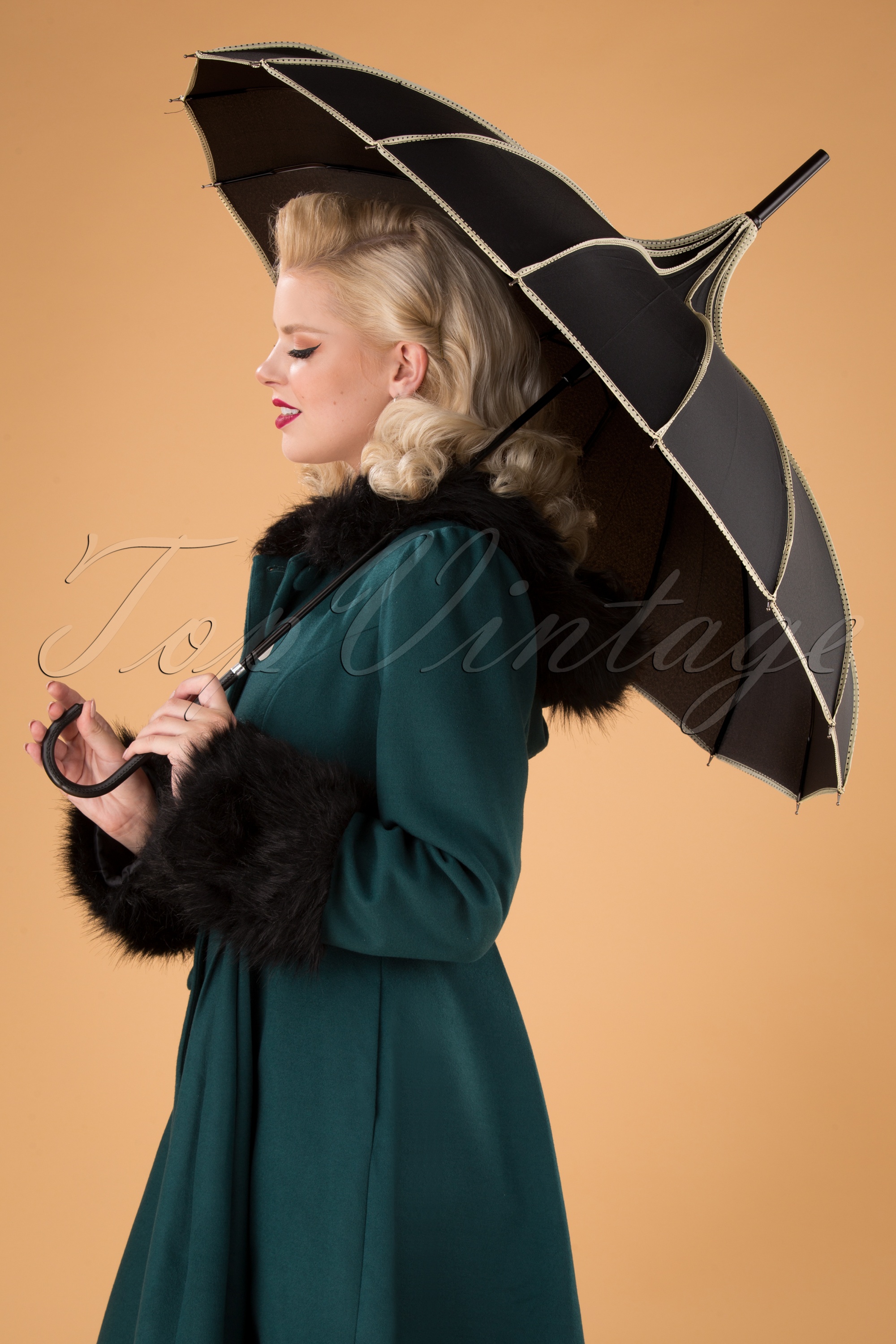 Collectif Clothing - Everly paraplu in zwart