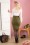 Paper Dolls - Anjo Pencil Dress Années 60 en Olive et Blanc Cassé 2