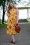Lady V by Lady Vintage - 50s Belle Ditsy Swing Dress in Mustard