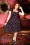 Very Cherry - 40s Vivienne Hollywood Circle Dress in Crievo Aubergine