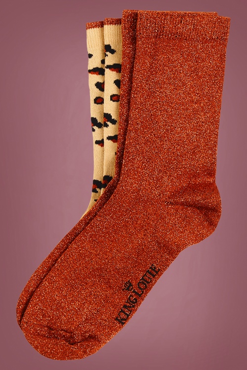 King Louie - 60s Perky Socks in Marzipan 5