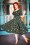Collectif ♥ Topvintage - 50s Dolores H/S Mushroom Doll Dress in Green 3