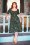 Collectif ♥ Topvintage - Dolores H/S Mushroom Doll Dress Années 50 en Vert
