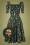 Collectif ♥ Topvintage - 50s Dolores H/S Mushroom Doll Dress in Green 5