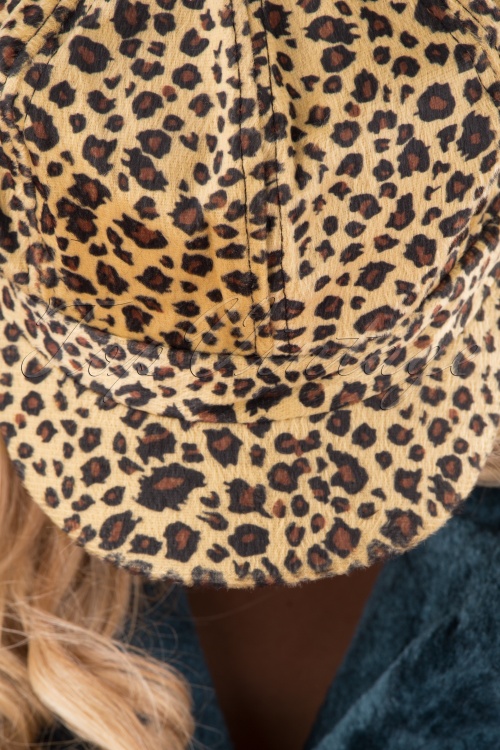 Banned Retro - Olga-Mütze im Leopardenmuster 3