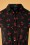 Pussy Deluxe - Korte blouse met kersenstippen in zwart 3