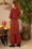 La Petite Francaise - Robe Réusitte Maxi Dress Années 70 en Noir et Rouge 2