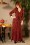 La Petite Francaise - Robe Réusitte Maxi Dress Années 70 en Noir et Rouge
