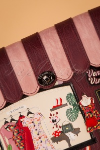 Vendula - 60s Vintage Shop Box Bag in Burgundy 3