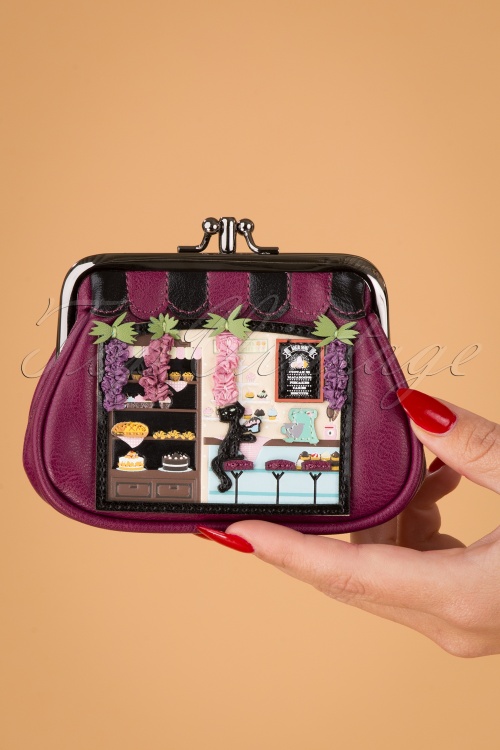 Vendula - 50s Cake Boutique Coin Purse in Magenta