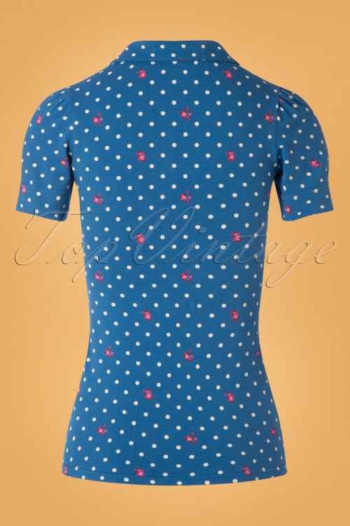 Blutsgeschwister - Totally Toto Bubi Shirt in Fairy Flower Blue 2