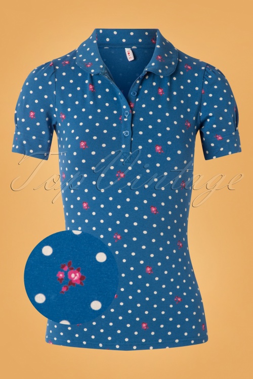 Blutsgeschwister - Totally Toto Bubi Shirt in Fairy Flower Blue