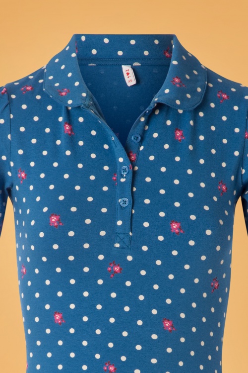 Blutsgeschwister - Totally Toto Bubi Shirt in Fairy Flower Blue 3