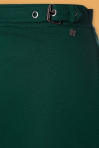 4FunkyFlavours - 60s Alena Belt Skirt in Green 4