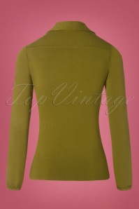 Bakery Ladies - 60s Ginny Blouse in Olive 3