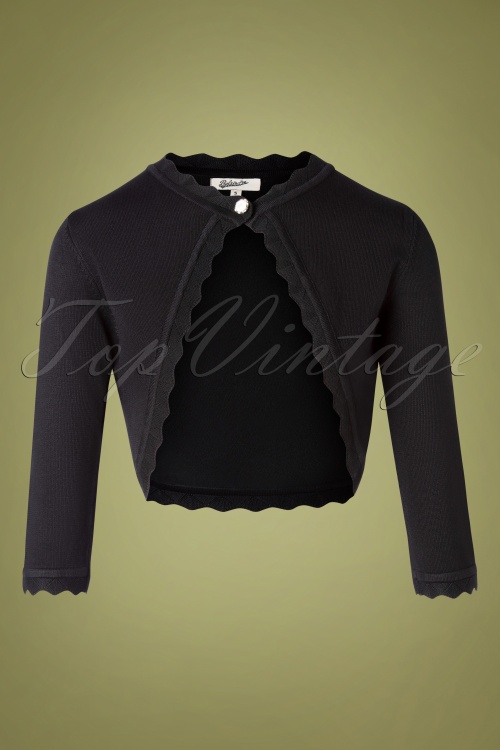 Belsira - 50s Bree Bolero in Black