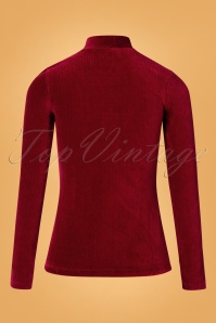 Wow To Go! - 70s Pjotr Swan Rollneck Rib Top in Red 4