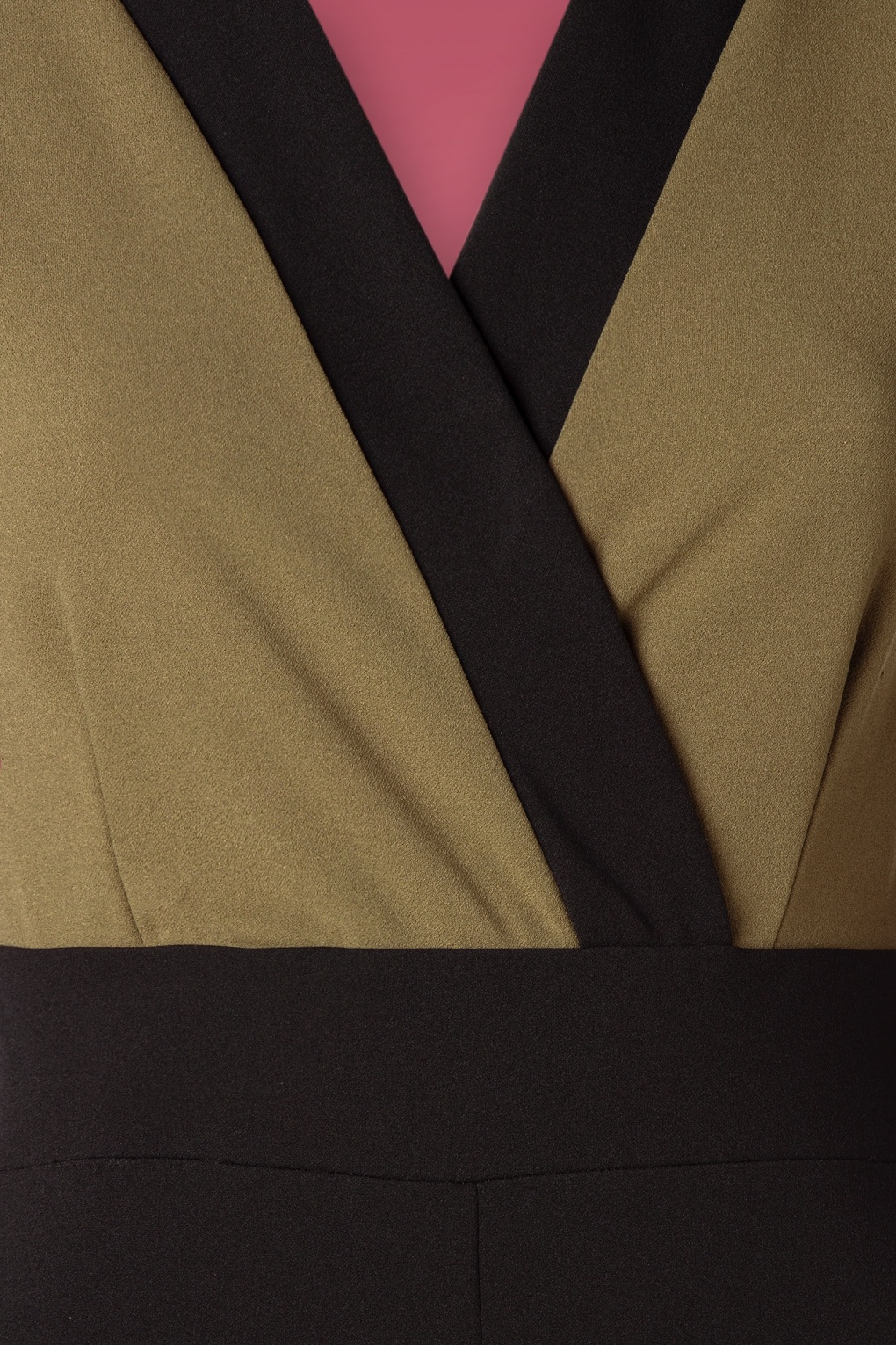 50s Caddie Jumpsuit in Khaki and Black