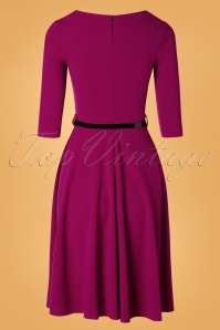 Vintage Chic for Topvintage - 50s Juliana Swing Dress in Amaranth 5