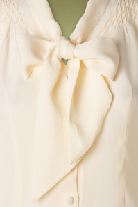 The Seamstress of Bloomsbury - Eva-blouse in crème crêpe 3