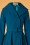 Miss Candyfloss - Myriam Kat Water Resistant Trench Coat Années 50 en Bleu Canard 3