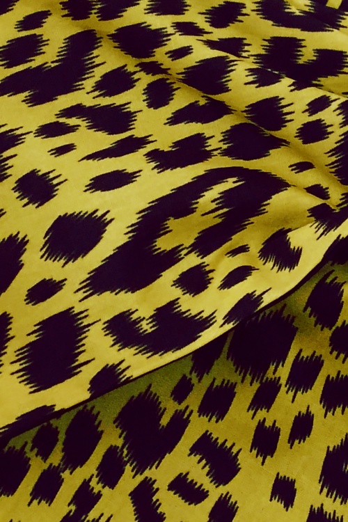 Be Bop a Hairbands - Leopard Spots Haarschal in Gelb 2