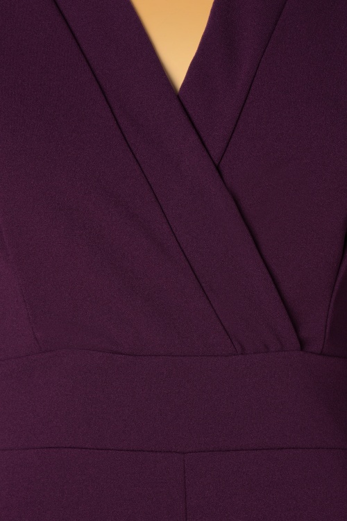 Vintage Chic for Topvintage - Caddy-jumpsuit in aubergine 4