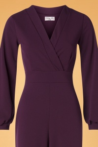 Vintage Chic for Topvintage - Caddy Jumpsuit in Aubergine 3