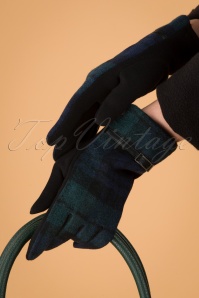 Darling Divine - Tartan Gloves Années 50 en Vert 3
